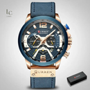 Reloj Curren Executive Cuero Azul