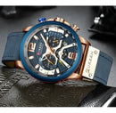 Reloj Curren Executive Cuero Azul