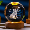 Lámpara Esfera de Cristal 3D
